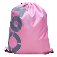 Custom Print Private Label Nylon Polyester String Waterproof Small Drawstring Pink Gym Bag