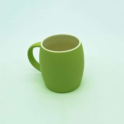 Wholesale colourful custom logo print solid ceramic mug for promotion